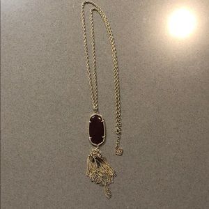 Kendra Scott Maroon Rayne Necklace